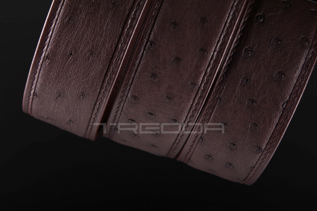 Ремень из кожи страуса Treoda