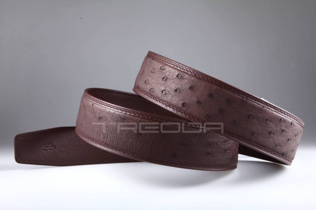 Ремень из кожи страуса Treoda